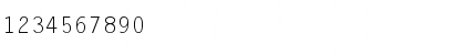 LetterGothic-Thin Regular Font