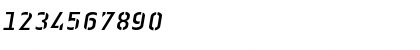 LTAuthenticStencil Italic Font