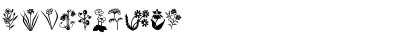 MiniPics LilFlowers Font MiniPics LilFlowers Font