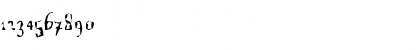 A Font with Serifs. Disordered Regular Font A Font with Serifs. Disordered Regular Font