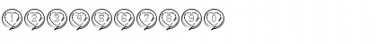 Cross Stitch Hearts Regular Font Cross Stitch Hearts Regular Font