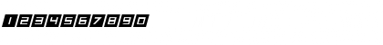 Squaresharps Italic Font