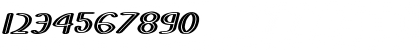Stripes and Ribbons Italic Font