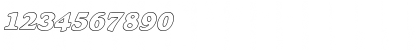 Alfredo Heavy Hollow Italic Font Alfredo Heavy Hollow Italic Font