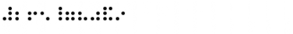 Braille Regular Font Braille Regular Font