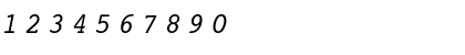 Courier SWA Italic Font