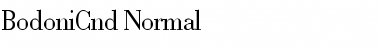 BodoniCnd-Normal Regular Font
