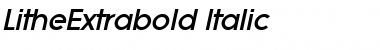 LitheExtrabold Italic Font