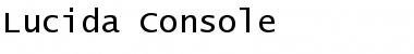 Lucida Console Regular Font