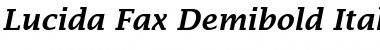 Lucida Fax Demibold Italic