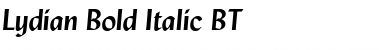 Lydian Bold Italic Font
