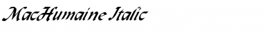 MacHumaine Font