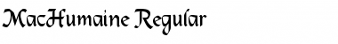 MacHumaine Regular Font