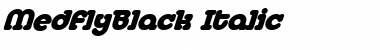 MedflyBlack Italic Font