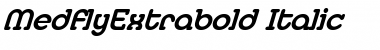 MedflyExtrabold Italic Font