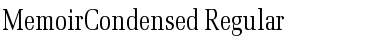 MemoirCondensed Regular Font