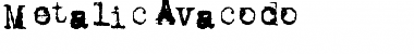 Metalic Avacodo Regular Font