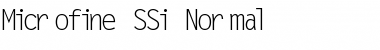 Microfine SSi Normal Font