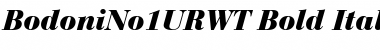 BodoniNo1URWT Bold Italic Font