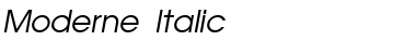 Moderne Italic