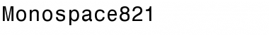 Download Monospace821 Font