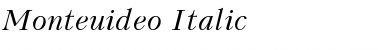 Monteuideo Italic Font
