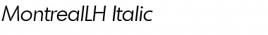 MontrealLH Italic