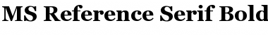MS Reference Serif Bold Font