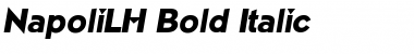 NapoliLH Bold Italic