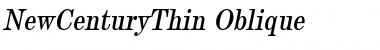 NewCenturyThin Font