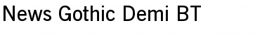 NewsGoth Dm BT Demi Font