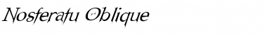 Nosferatu Oblique Font