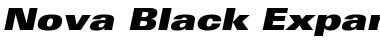 Nova Black Expanded SSi Black Expanded Italic Font