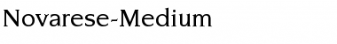 Novarese-Medium Regular Font