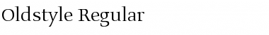 Oldstyle Regular Font