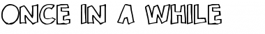 Download Once in a while Font Download Once in a while Font