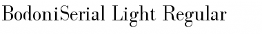 BodoniSerial-Light Regular Font
