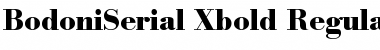 BodoniSerial-Xbold Font