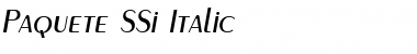 Paquete SSi Italic Font