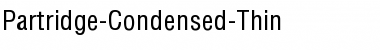 Partridge-Condensed-Thin Regular Font