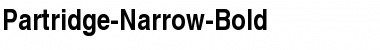 Partridge-Narrow-Bold Font