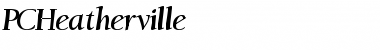 Download PCHeatherville Font Download PCHeatherville Font
