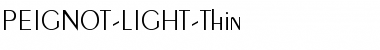 PEIGNOT-LIGHT-Thin Font