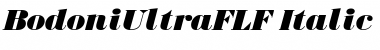 BodoniUltraFLF Medium Italic Font
