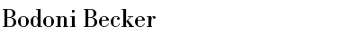 Bodoni Becker&nbsp;Regular