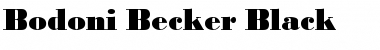 Download Bodoni Becker Black Font