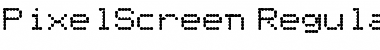 PixelScreen Regular Font