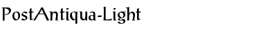 Download PostAntiqua-Light Font Download PostAntiqua-Light Font