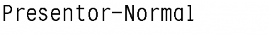Download Presentor-Normal Font