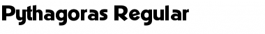 Pythagoras Regular Font
